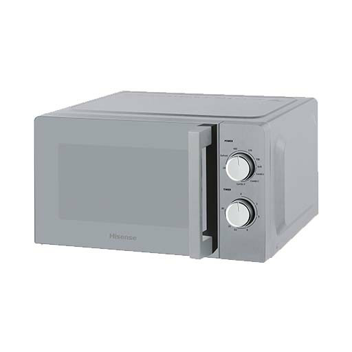 HISENSE MW 20L MICROWAVE OVEN MECHANICAL CONTROL WITH GRILL & HANDLE SILVER