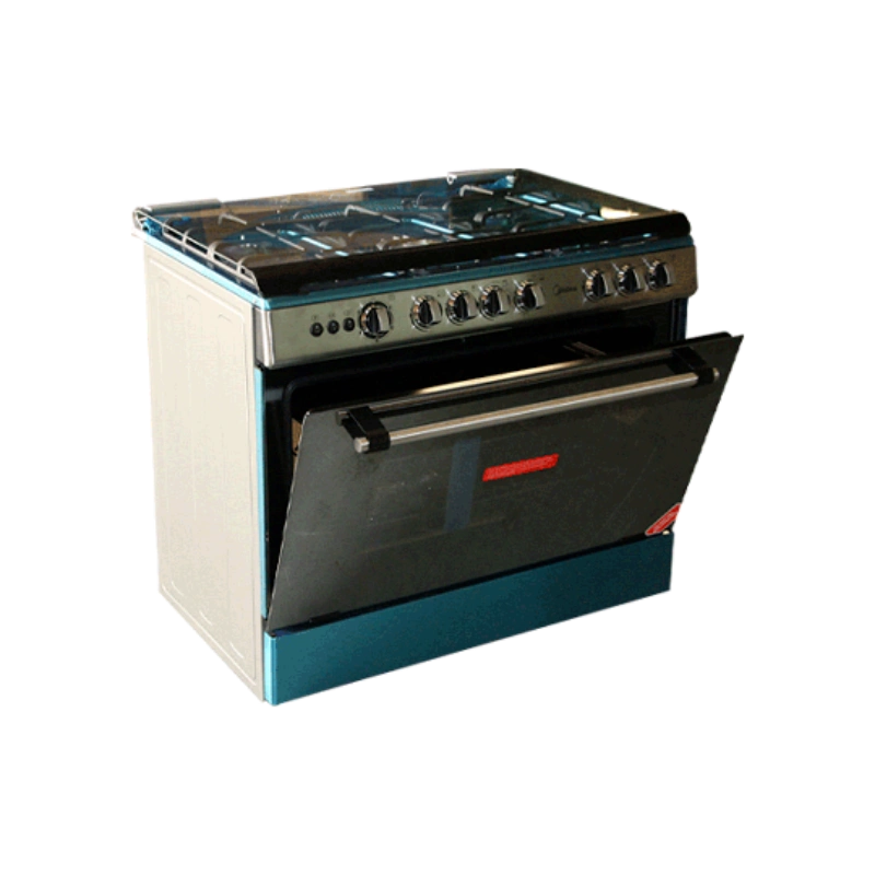 MIDEA 5 BURNER GAS COOKER WITH OVEN