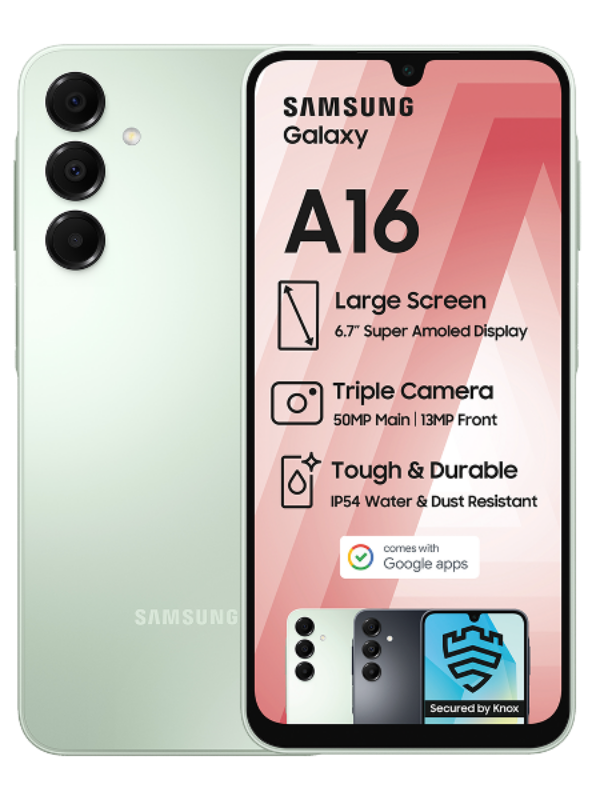 SAMSUNG A16 6.7", 50+5+2MP/13MP, 128GB ROM/4GB RAM, 5000 MAH