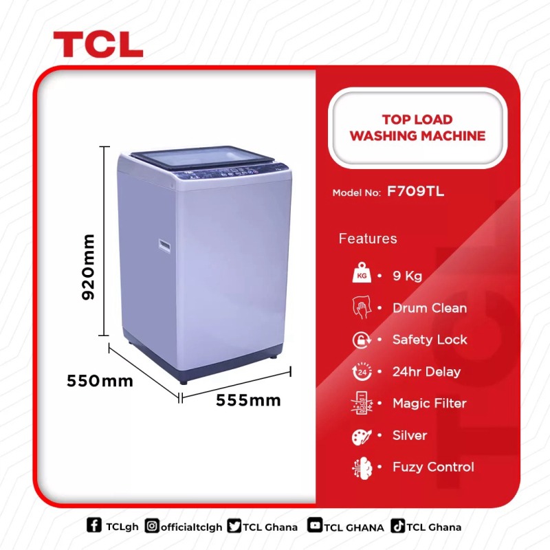 TCL TOP LOAD 9KG
