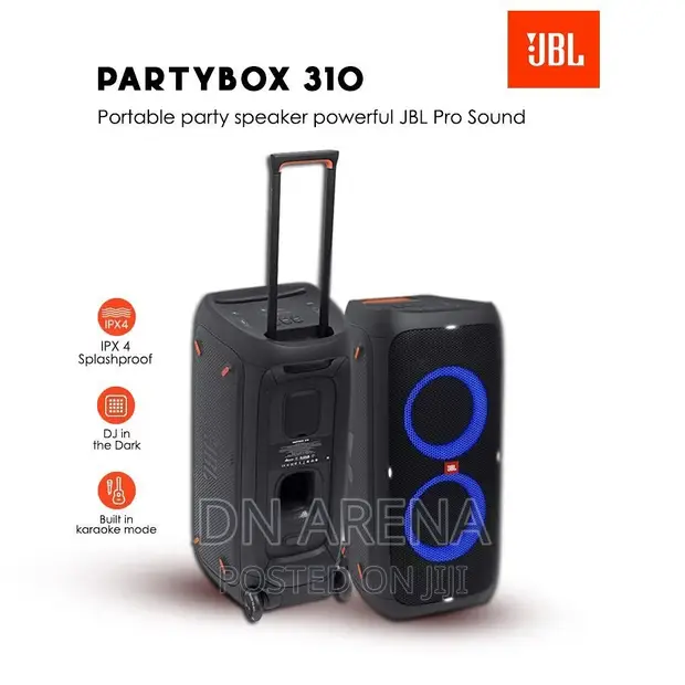 JBL PARTYBOX 310 PORTABLE PA SYSTEM BLUETOOTH WIRELESS SPEAKER WITH PARTY LIGHTS (PB310, PB-310, PARTY BOX) | PA SYSTEM USA