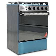 MIDEA 4 BURNER GAS COOKER - SILVER