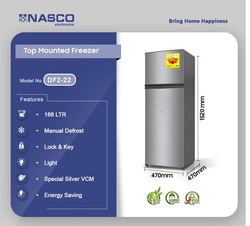 NASCO 320L TOP MOUNTED FREEZER