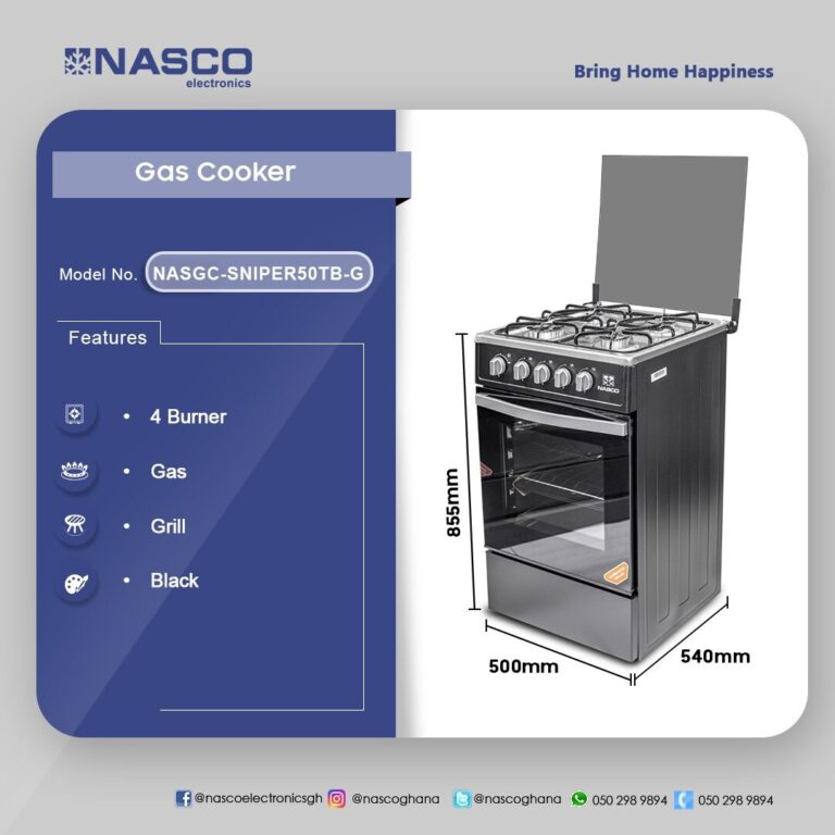 NASCO GAS COOKER 4 BURNER