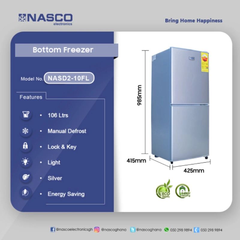 NASCO-106LTR-BOTTOM-FREEZER-REFRIGERATOR-NASD2-10FL