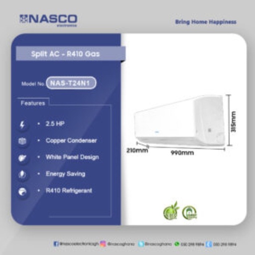 NASCO-2.5HP-R410-SPLIT-AIR-CONDITIONER-NAS-T24N1