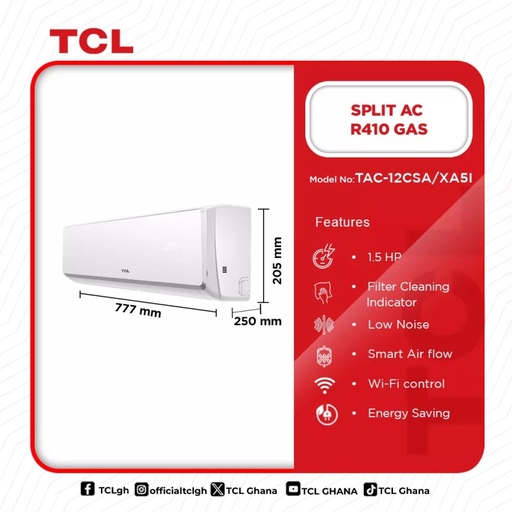 TCL AC NON-INVERTER 1.5HP
