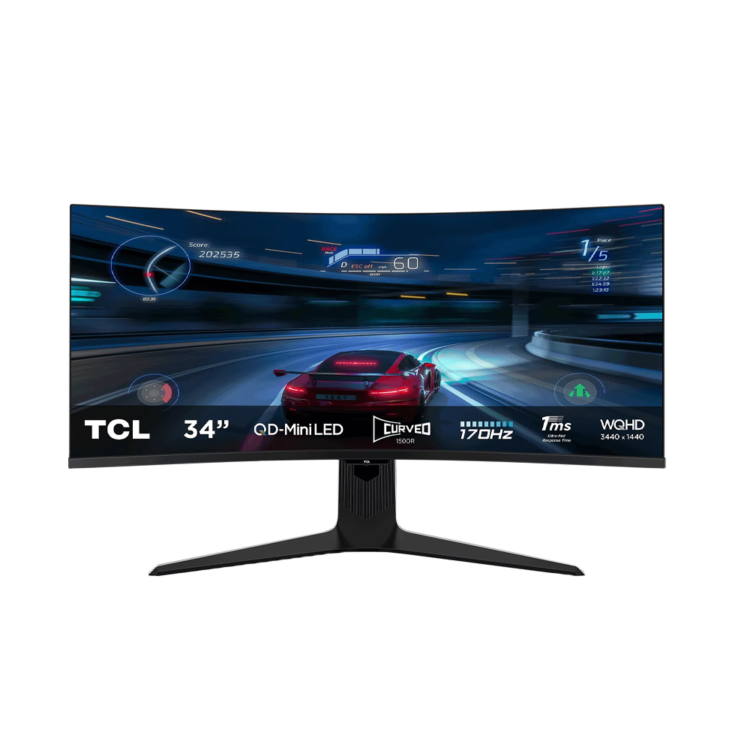 TCL CURVED GAMING MONITOR 34" QLED